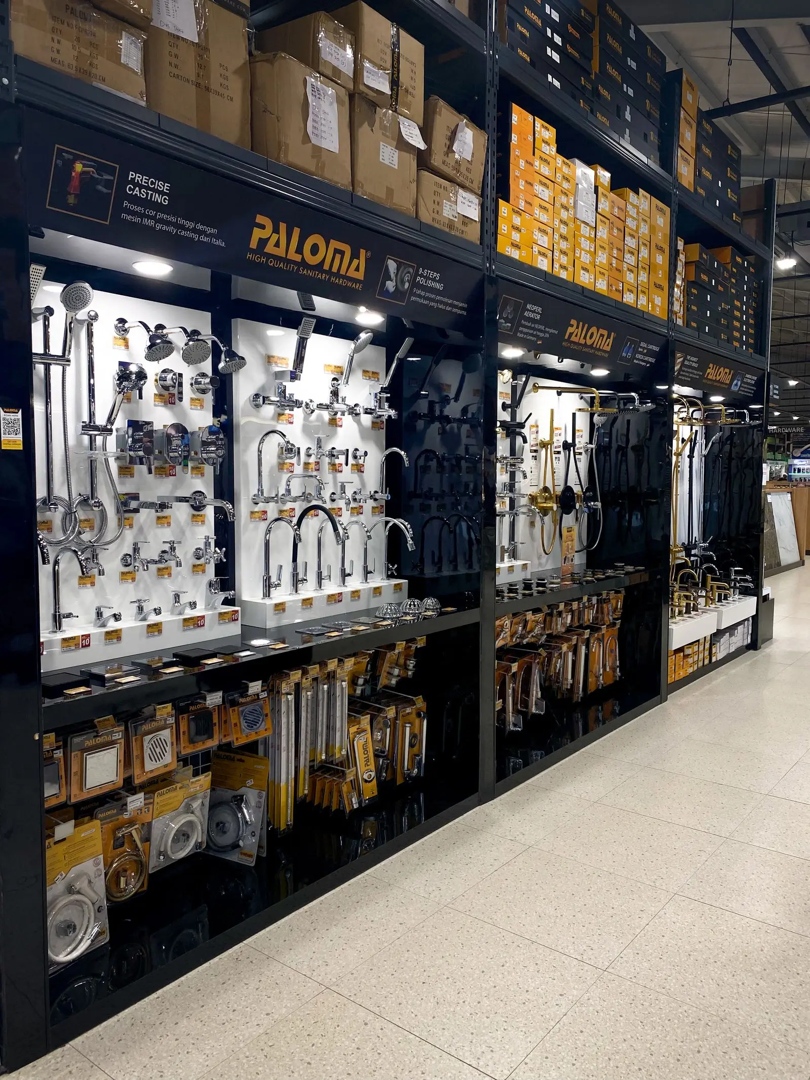 Specialty retail store interior showcasing diverse product displays